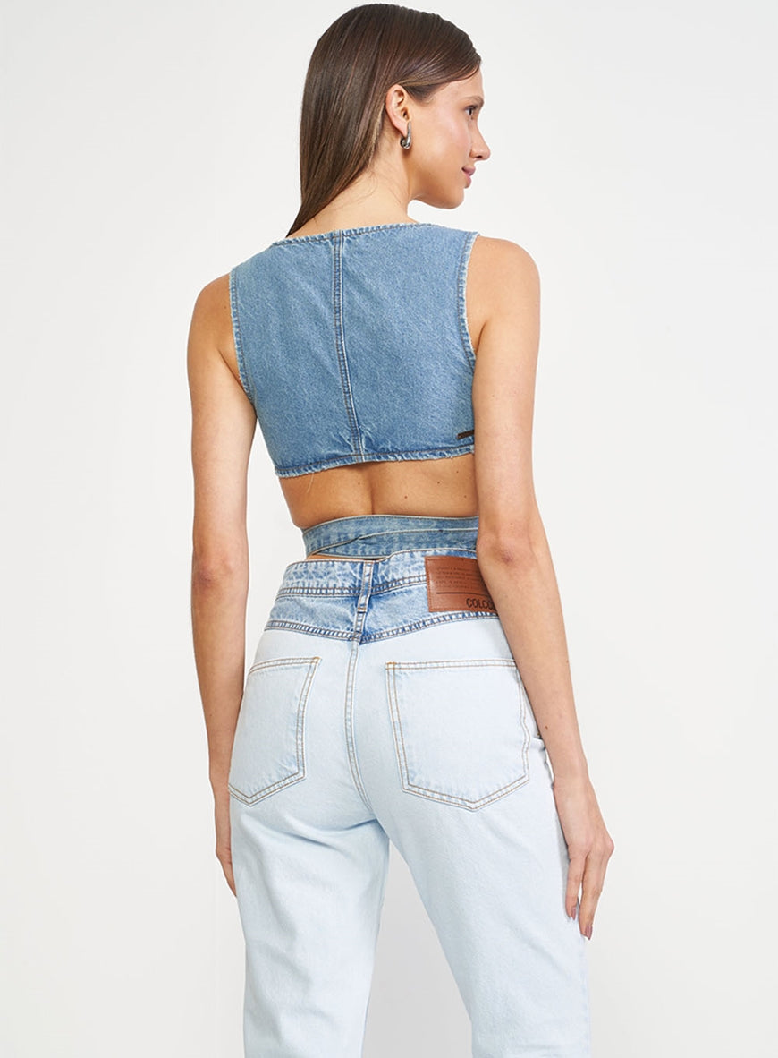 Crop Top de jeans