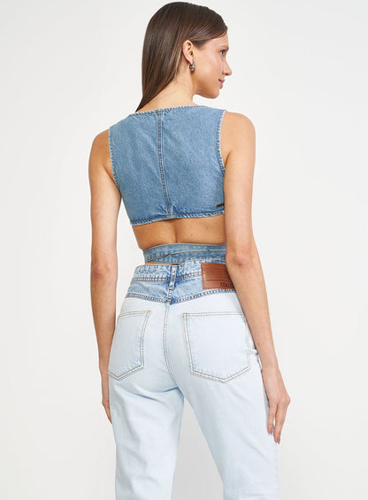 Crop Top de jeans