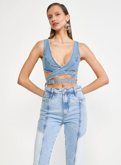 Crop Top de jeans