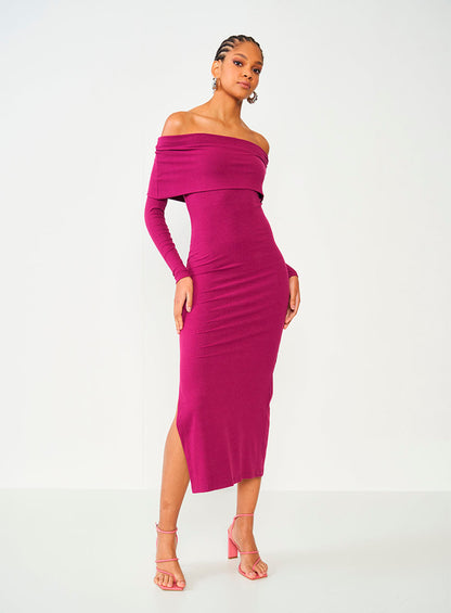 Vestido acanalado colcci