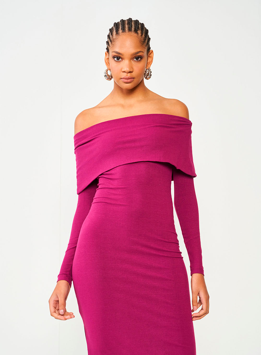 Vestido acanalado colcci