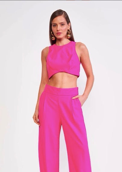 Conjunto Colcci - Crop Top / Pantalón Recto